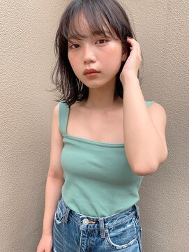 クラフト ヘア デザイン(CRAFT HAIR DESIGN) レイヤーミディアム×地毛風カラー