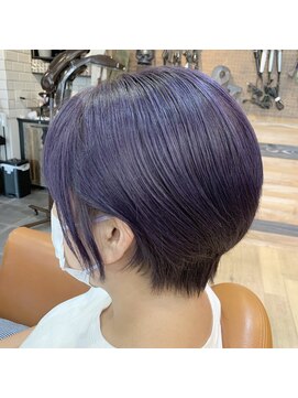 ヘアーデザイン ジュモク(Hair Design Jumoku) パープルショート