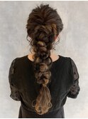 20代30代40代☆ふわふわ☆編み込みヘアセット☆
