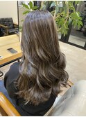 ベースカラー6レベル×抜きっぱなしハイライト