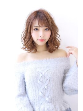 オーロ 西宮店(ORO) マロンベージュＡラインラフウェーブ