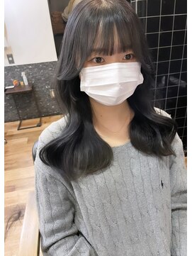 リコバイアフロート(riko by afloat) ラベンダーグレージュ/韓国ヘア/グレージュカラー/サイドバング