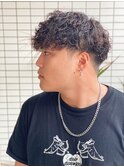 ハイライト/マッシュパーマ/ウルフ/波巻き/メンズ