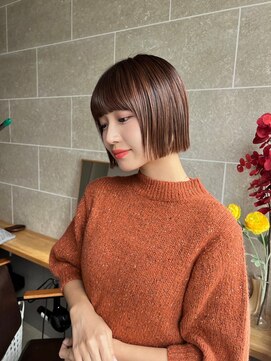 サンド 鹿児島中央(sand) 黒髪/グレーベージュ/レイヤーロング/前髪パーマ[鹿児島中央駅]