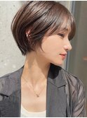 ふんわりショート小顔ヘア簡単スタイリングツヤ髪スタイリング