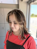 エイト 沖縄豊崎店(EIGHT toyosaki)&nbsp;【EIGHT 豊崎】…フェイスフレーミング×ミルクティーベージュ…