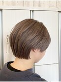 ワンブリーチショートカットスタイル 似合わせカラー 仙台 20代