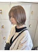 人気スタイル*切りっぱなし外ハネスタイル