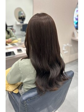 リノ(Lino) ウェーブヘア/ピンクブラウン/艶カラー