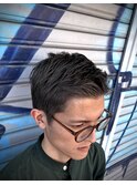 ブリーチカラー/グレーカラー/刈り上げ/BARBAR