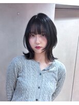 ロンドクロエ 横浜(Lond Chloe)&nbsp;ミニウルフレイヤーカット顔周り前髪韓国ショートボブ