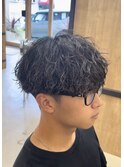 大分シャドウパーマメンズマッシュ刈り上げツーブロックレイヤー