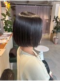 切りっぱなしボブスタイル×外ハネボブ