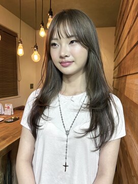 トレス(TRESS) レイヤー/ベージュ/顔まわりレイヤー/フェイスレイヤー/韓国風