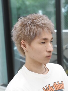 マール 矢場町(MARL) メンズハイトーンスパイキーショートベリーショート