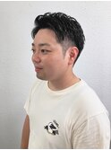 メンズツーブロックアップバング