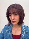 伸ばしかけロブ×テラコッタブラウン