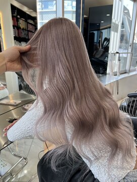 ラピス 渋谷本店(Lapis) パールグレージュ/ブリーチカラー/髪質改善/韓国/シールエクステ