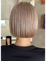 ハウ 心斎橋(how)&nbsp;◎秋切りっぱなしボブ×ミルクティーベージュ20代30代