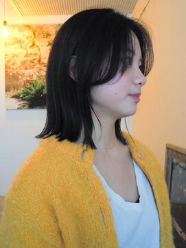 ビュートリアム 鎌倉小町(BEAUTRIUM) 肩ではねるボブスタイル/カーテンバング/ BEAUTRIUM鎌倉カギワダ
