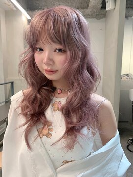 フェブ(fev) 【fev_momo】lavender/巻き髪