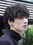札幌大通メンズシャドウパーマ無造作波巻きスパイラルパーマ緩め