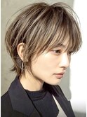 白髪ぼかし脱白髪染め似合わせカット40代50代60代