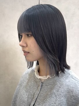 ラ ポルト ドゥ サワ(La Porte de SAWA) デザインカラー×外はねボブ
