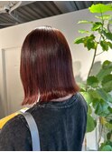 チェリーブラウンボルドーシャインボブ