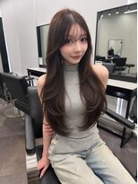 ドットニュー 横浜店(dot.nyu) 【艶カラー×顔周りカット】韓国/韓国ヘア/横浜/横浜駅/学割