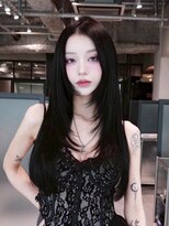 アルバム 新宿(ALBUM SHINJUKU)&nbsp;レイヤーセミロング韓国ハッシュカット_F1585