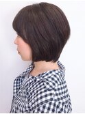 大人の小顔ショートボブ