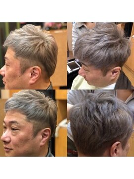 白髪をオシャレなシルバーカラーに バーバーバー 中野店 L バーバーバー ナカノ Barber Bar Nakano のヘア カタログ ホットペッパービューティー