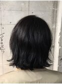 パープルネイビーグレー_エッジショートくびれセミディ