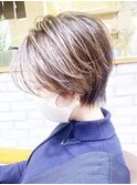 mag佐藤聖ことりベージュハイライトクールショートコンマヘア