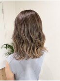 【cue】バレイヤージュで作るやり過ぎないナチュラルベージュ