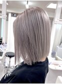 ホワイトベージュボブ