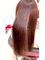 ナカドット エマノン 池袋(__naka.__ EMANON) 髪質改善縮毛矯正オレンジブラウン・酸性ストレート