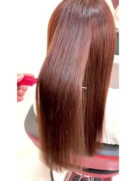 ナカドット エマノン 池袋(__naka.__ EMANON) 髪質改善縮毛矯正オレンジブラウン・酸性ストレート