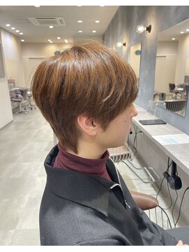 Nissy風マッシュ 襟足長め