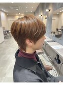 Nissy風マッシュ 襟足長め