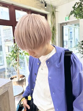 ヲタク(wotaku.) ピンクミルクティーメンズハイトーンカラーハイトーンピンク