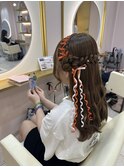 レースアップサイドお団子