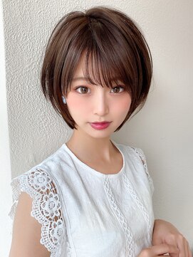 アフロート ディル(AFLOAT D'L) ★小顔レイヤーカットデジタルパーマチェリーブラウン