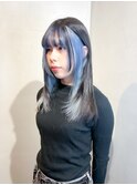 インナーカラー/アイスグレー/ブルー/20代30代40代