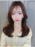 韓国ヘア レイヤーカット 顔まわりカット 前髪