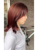 ハイバレーヘアーメゾン(HIGH VALLEY HAIRMAISON) ミディアムストレートミディアムボブ顔周りカット
