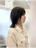 ブルーブラック/ブルージュ/韓国/ブリーチなし暗めカラー