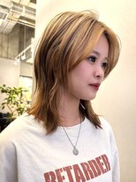 ジアン テラス(GIEN TERRASSE)&nbsp;ウルフレイヤー/韓国ウルフヘア/レイヤー/ルーツカラー@重里