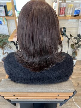 グリット(glit) 外ハネ×グレージュ